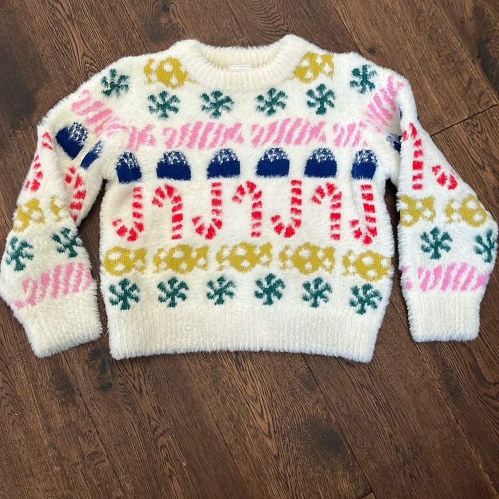 Hanna Andersson Girls Holiday Sweater Size 5 110cm